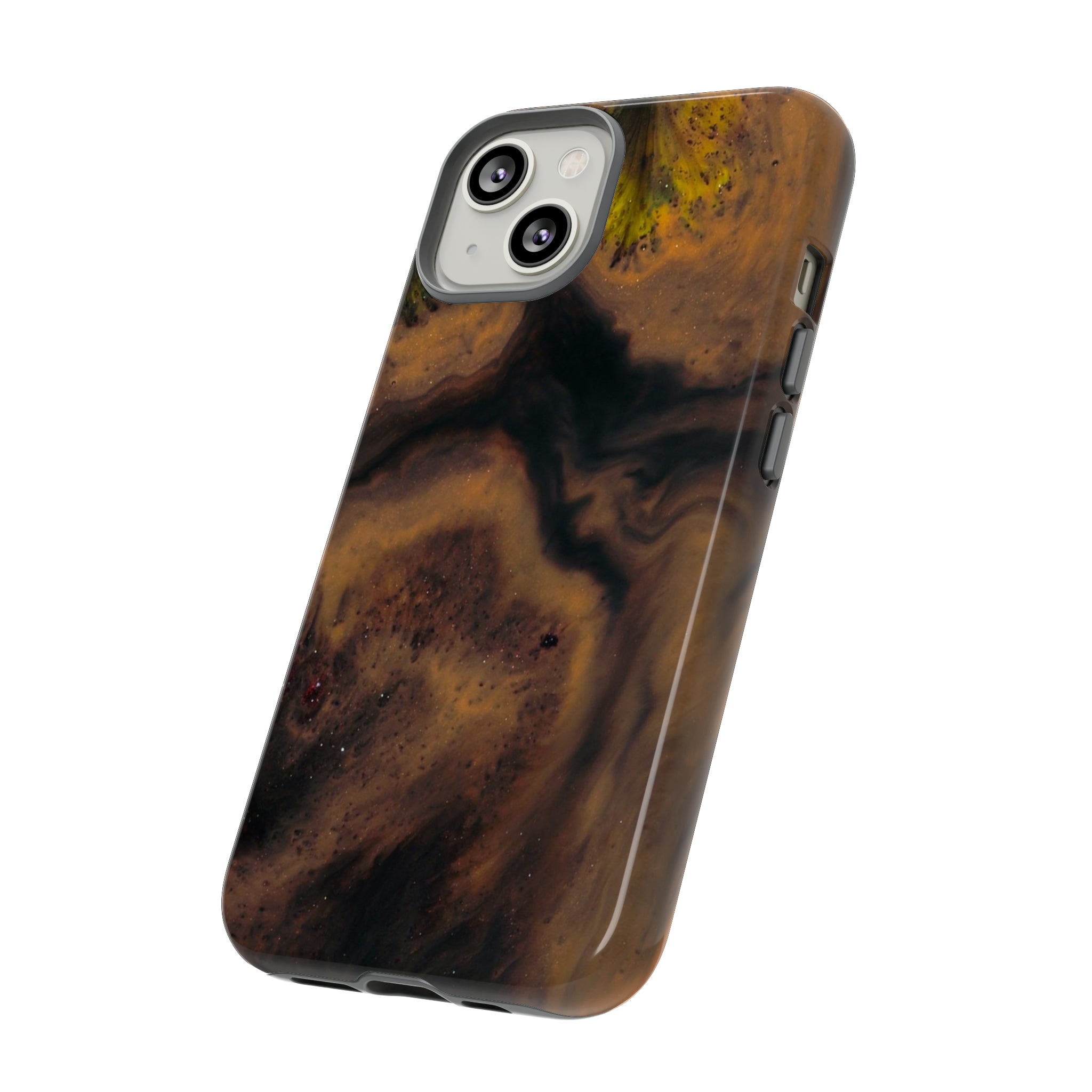 Brown Earth Ink Art - Protective Phone Case