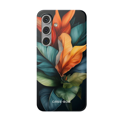 Tropical Leafburst Samsung S24 Case - Soft