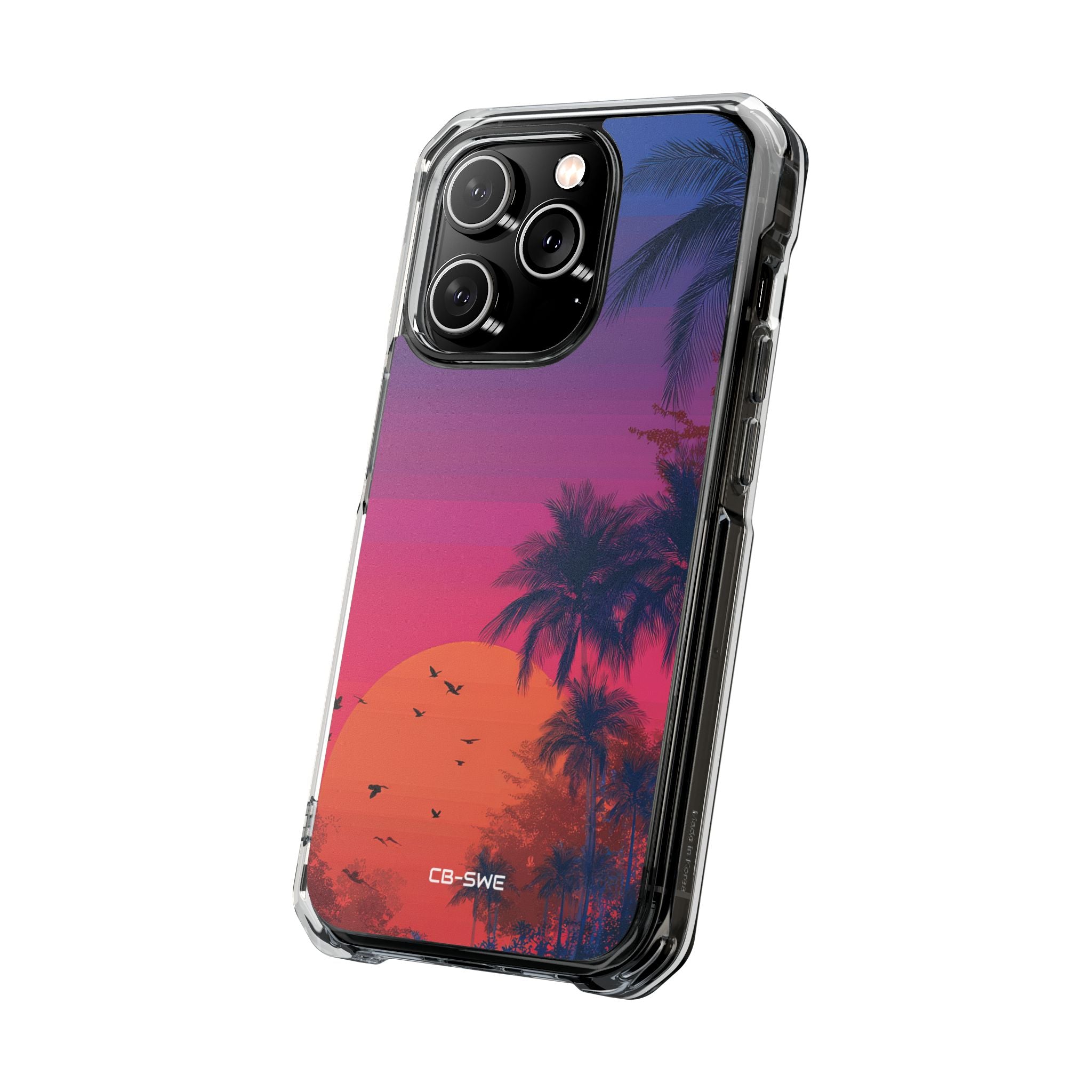 Tropical Sunset Silhouettes iPhone Case - Impact
