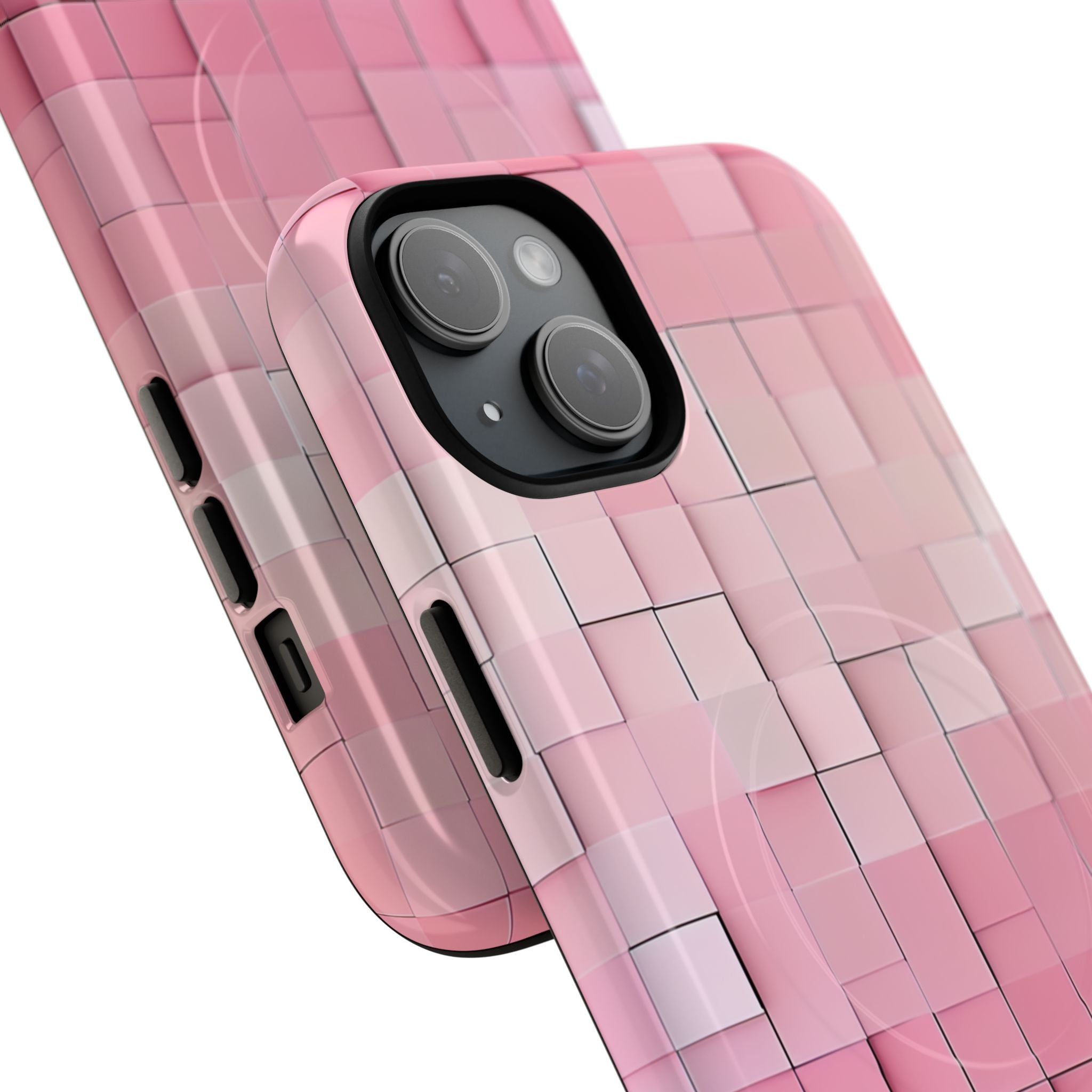 Gradient Pink Mosaic iPhone 15 | Tough+ Phone Case