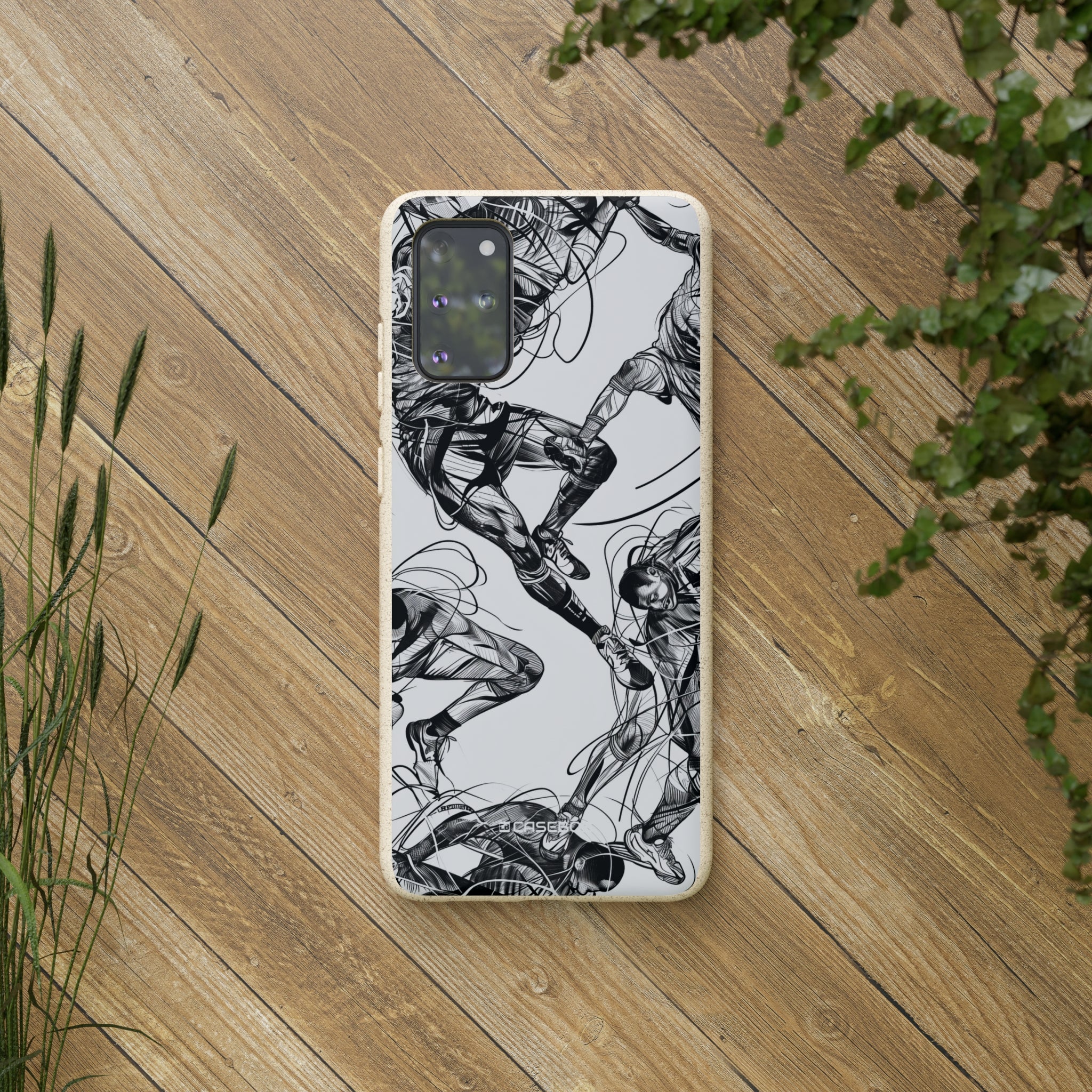 Dynamic Athletic Surrealism | Biodegradable Phone Case