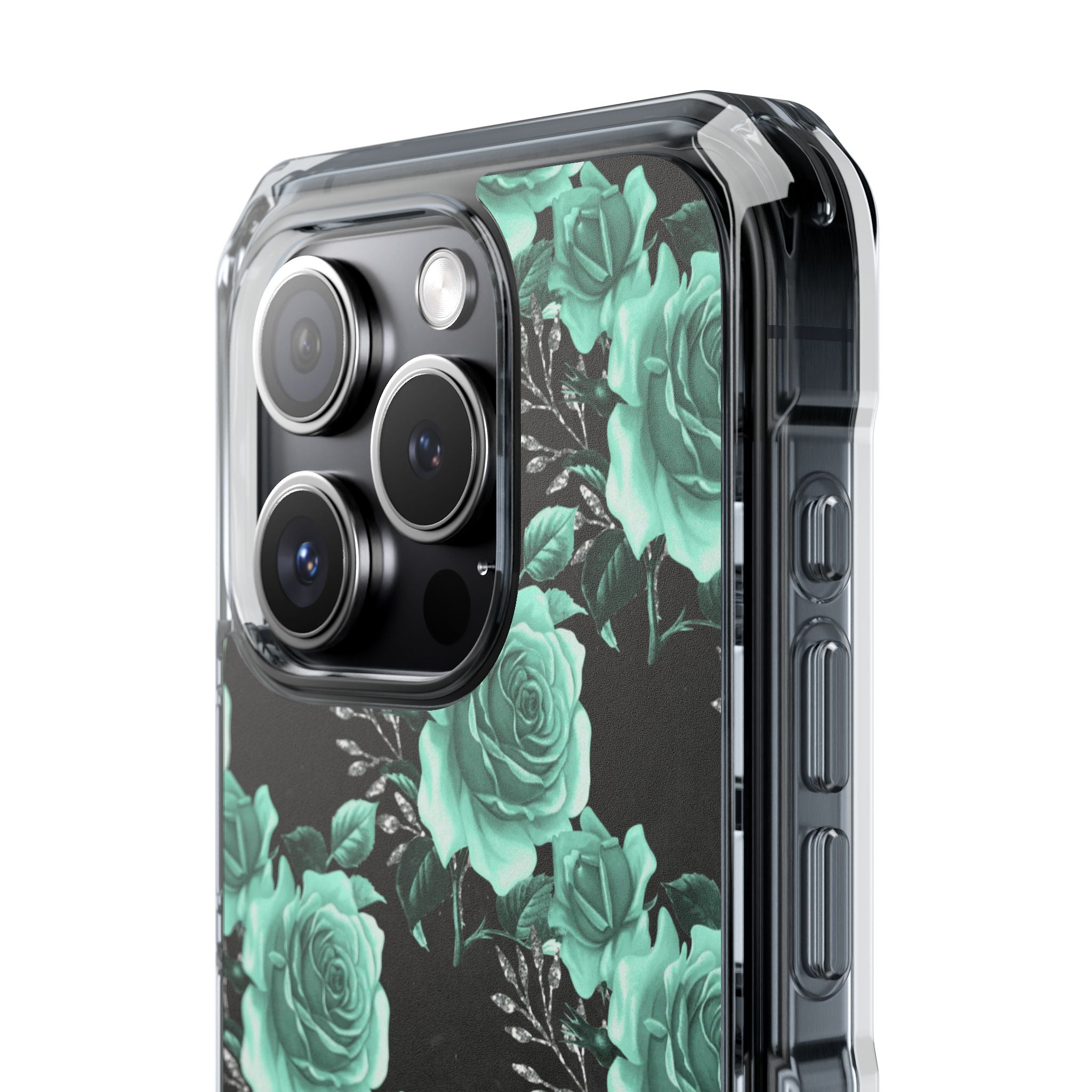Turquoise Rose Symphony iPhone Case - Impact