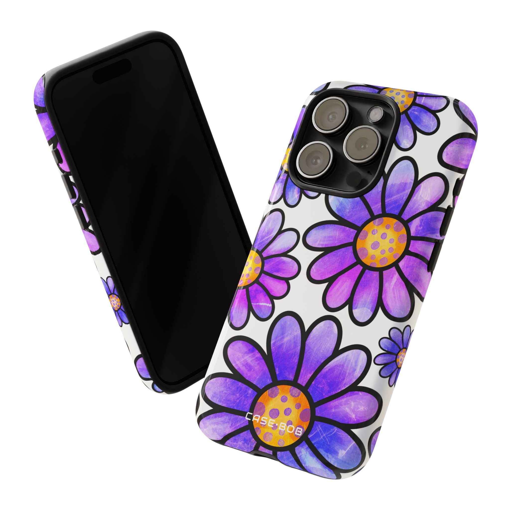 Polka Dot Blooms iPhone 15 Pro Case - Tough
