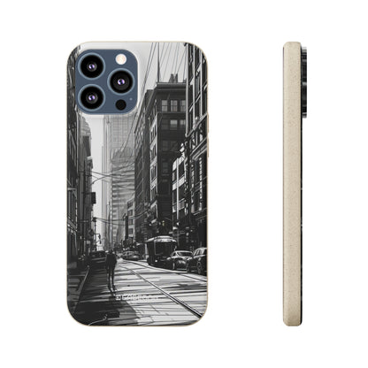 Noir Urban Serenity | Biodegradable Phone Case