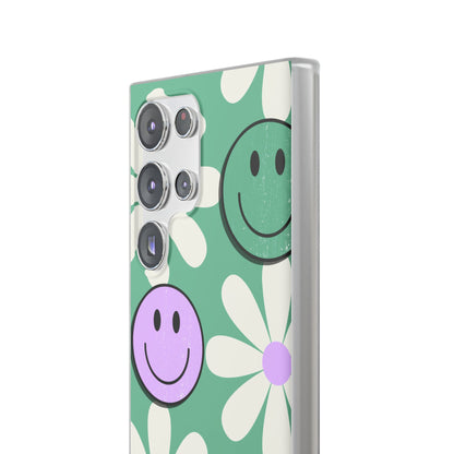 Smiley Daisy Glow Samsung S23 Ultra Case - Soft