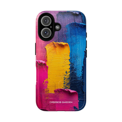 Bold Abstract Texture - Tough + MagSafe® iPhone 16 Phone Case