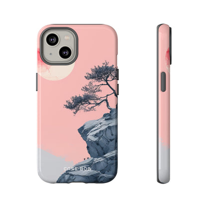 Crimson Moon Tree iPhone 14 Case - Tough