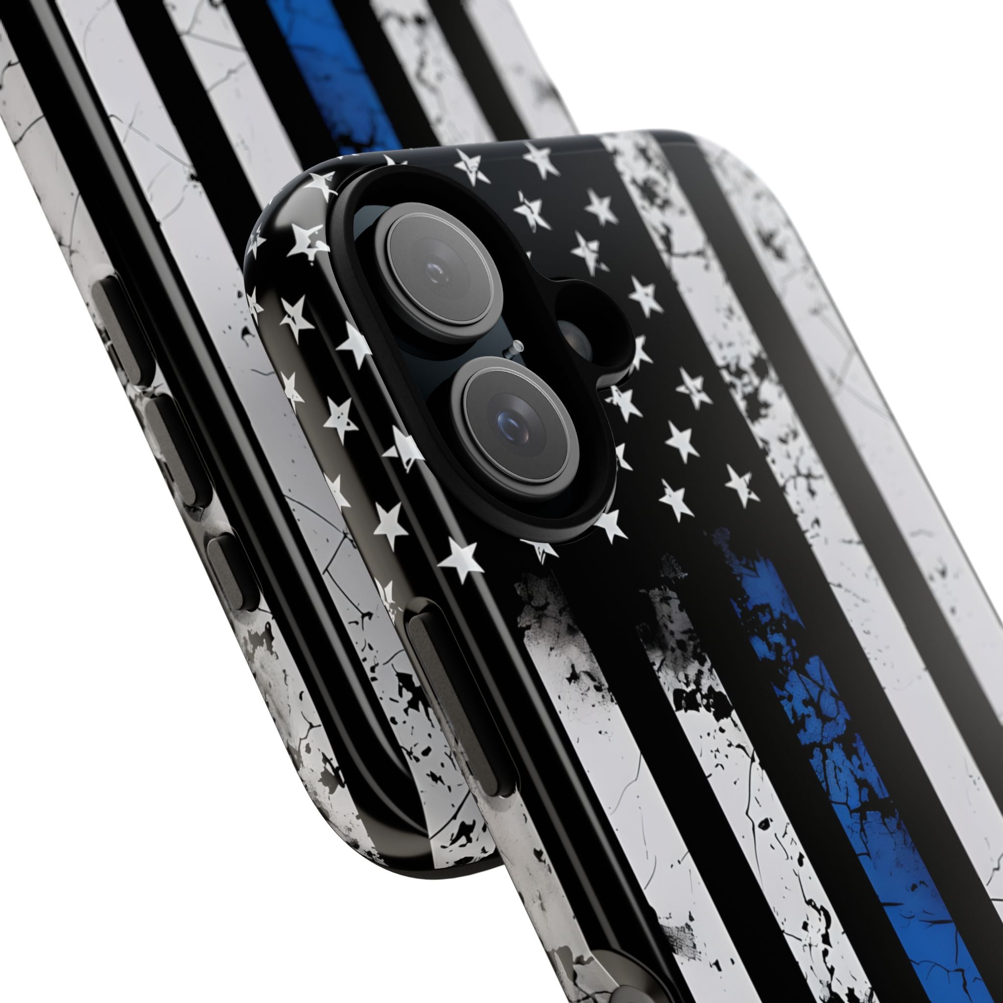 Blue Stripe Flag iPhone 16 Plus Case - Tough