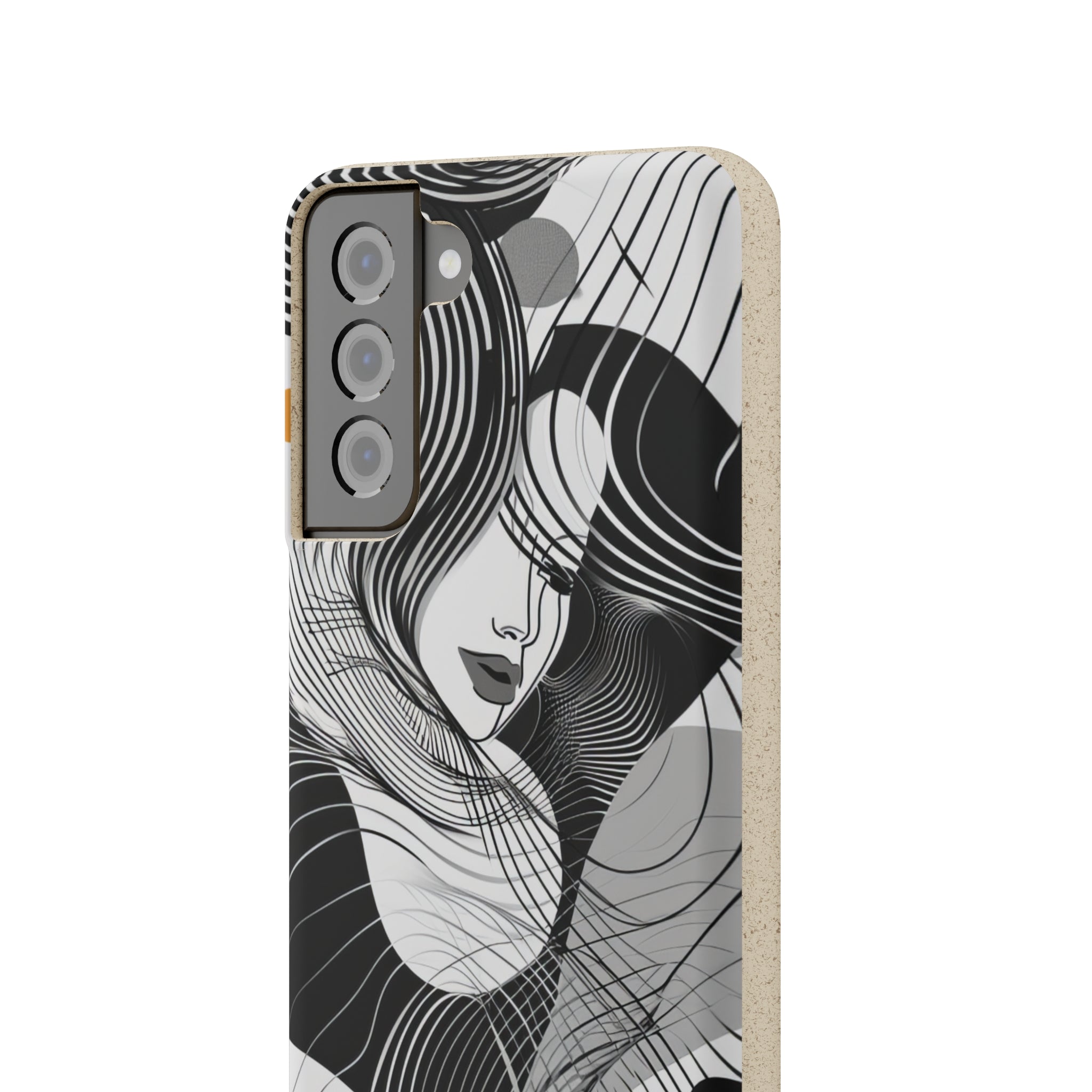 Fluid Noir Rhythm | Biodegradable Phone Case