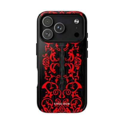 Crimson Spiral iPhone 17 Pro Case - Tough+