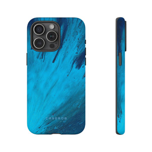 Light Blue Ink Art | Phone Case