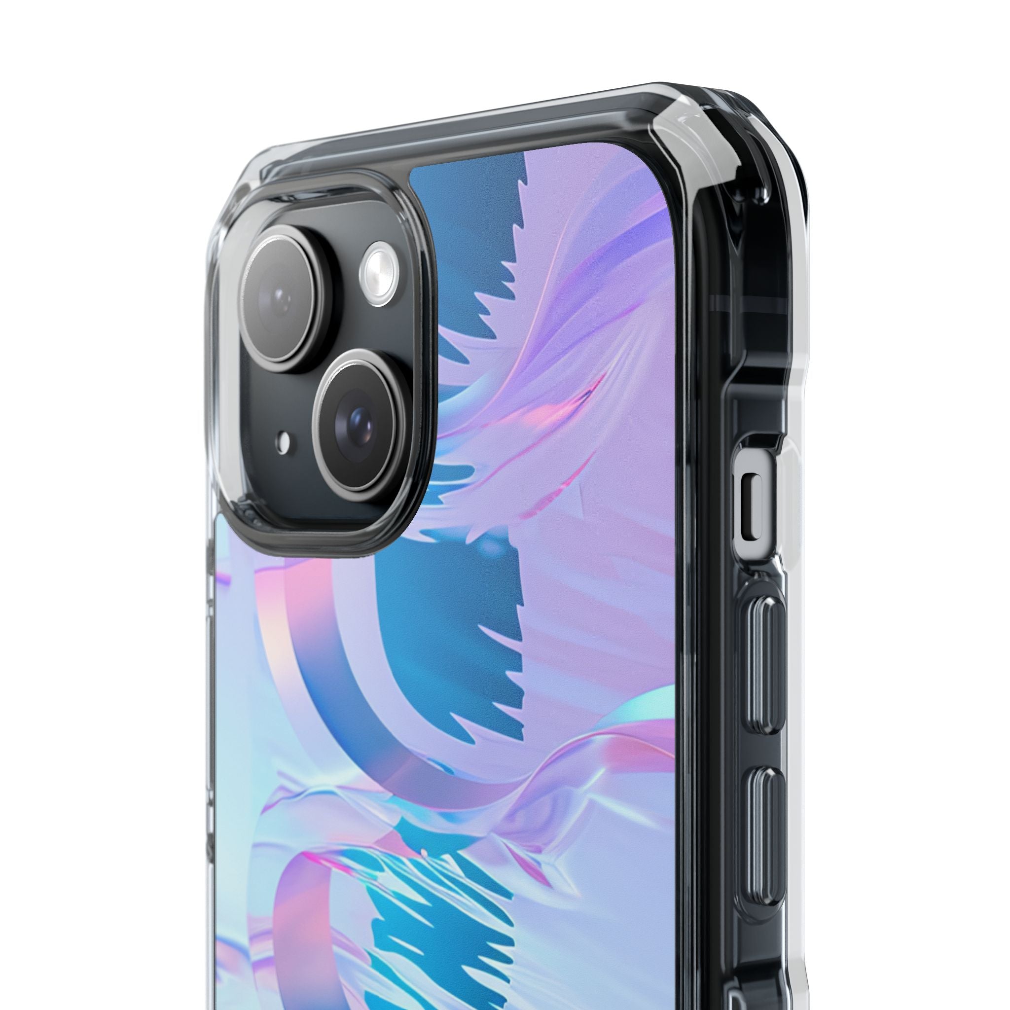 Iridescent Flowing Waves iPhone 15 - Impact Clear+