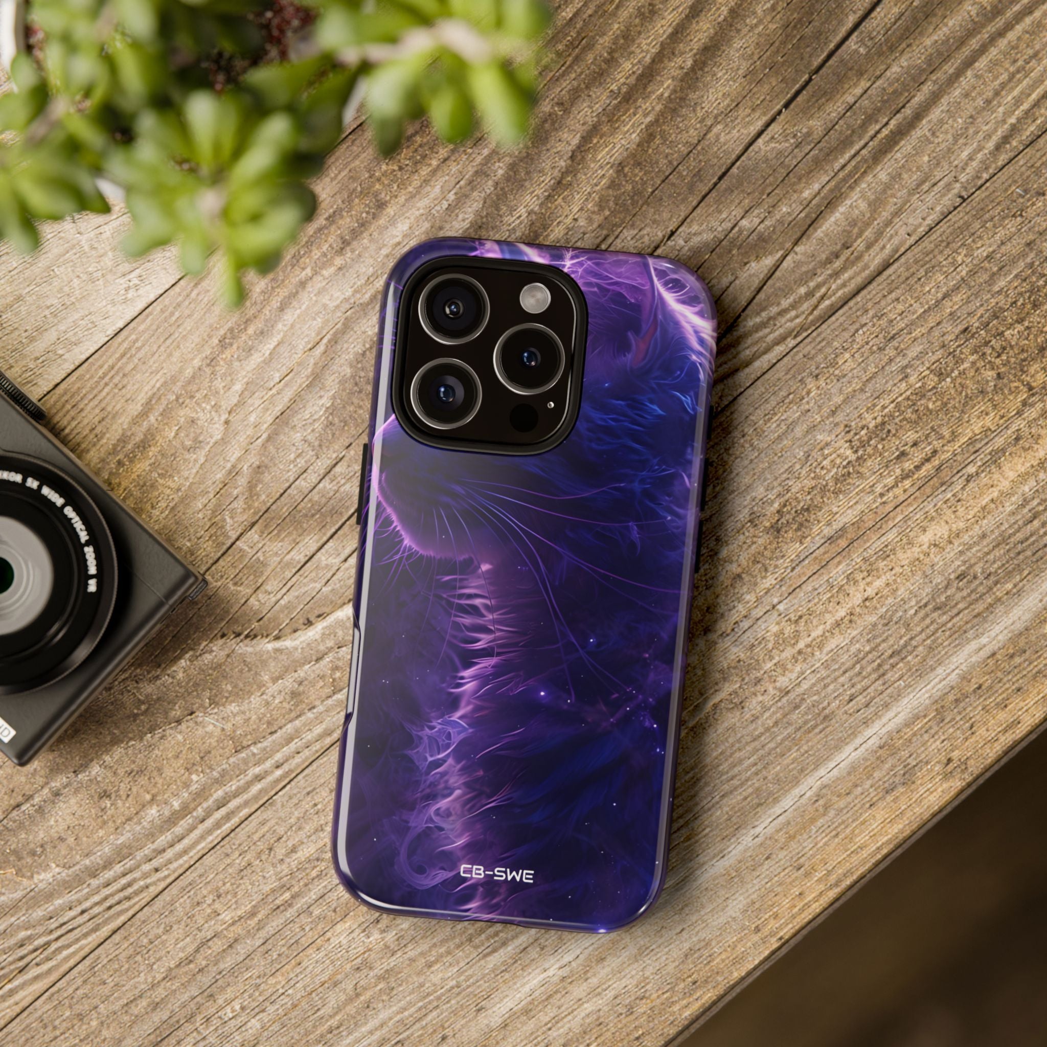 Mystical Starlit Cat - iPhone Case