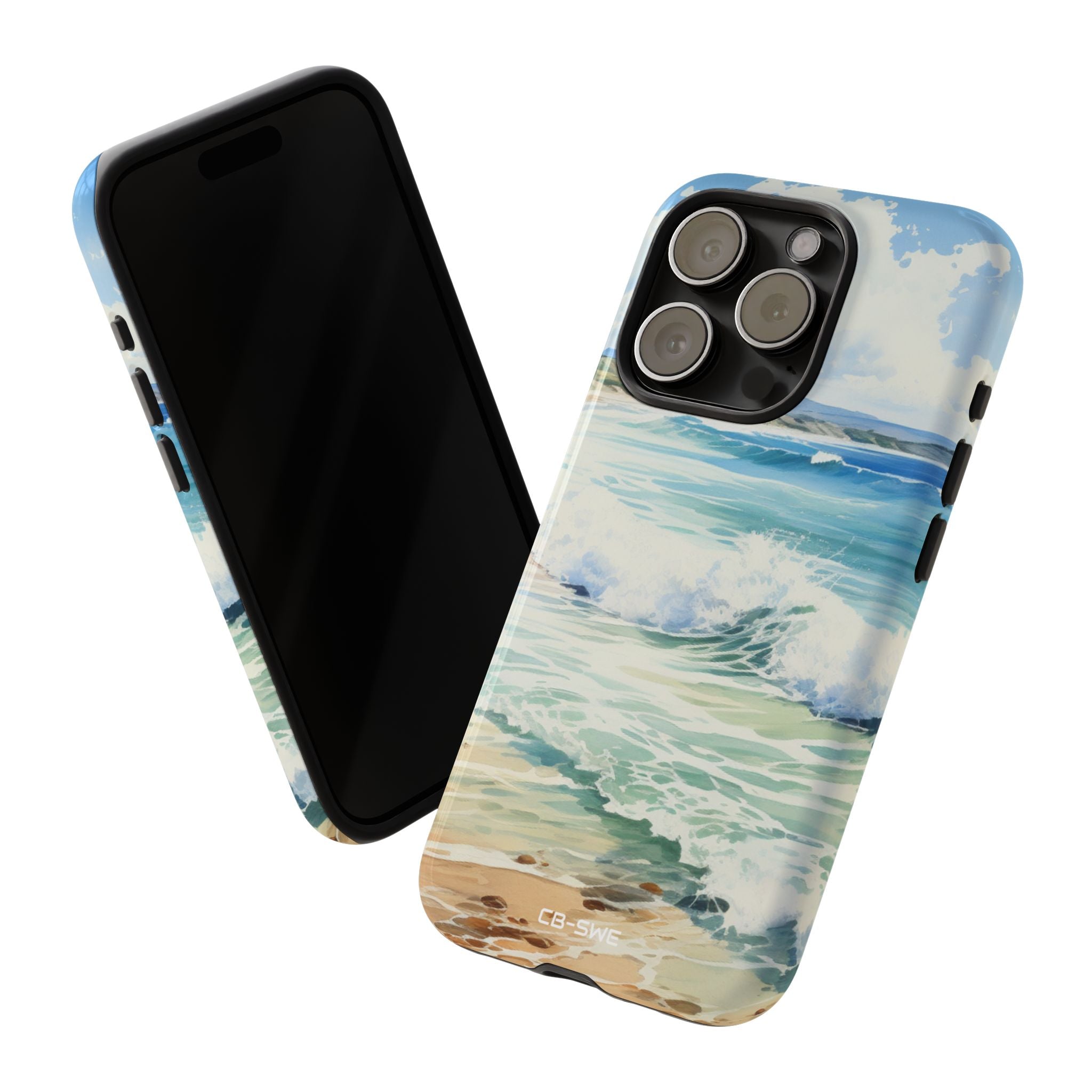 Serene Coastal Watercolors - iPhone Case