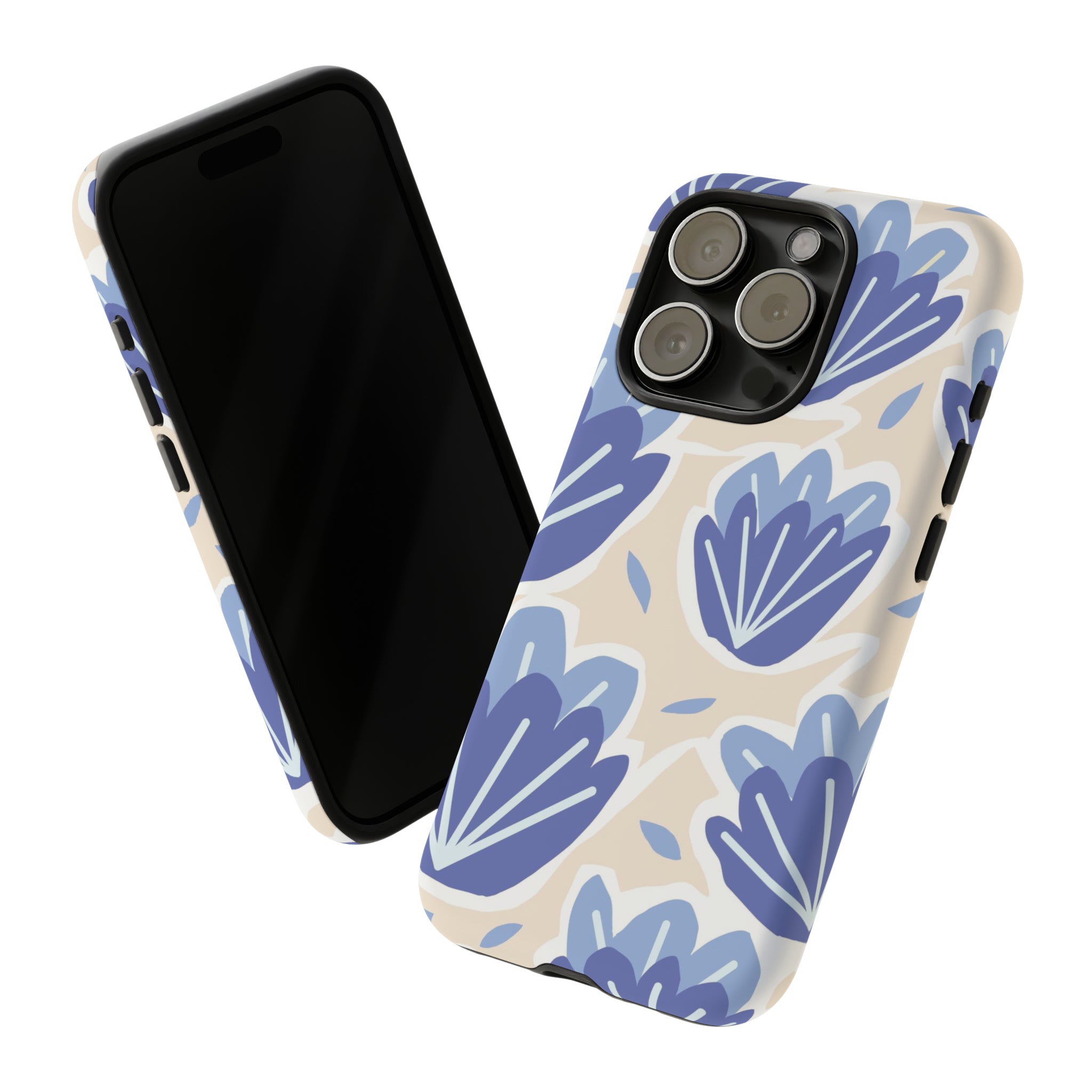 Light Blue Happy Flower - Protective Phone Case