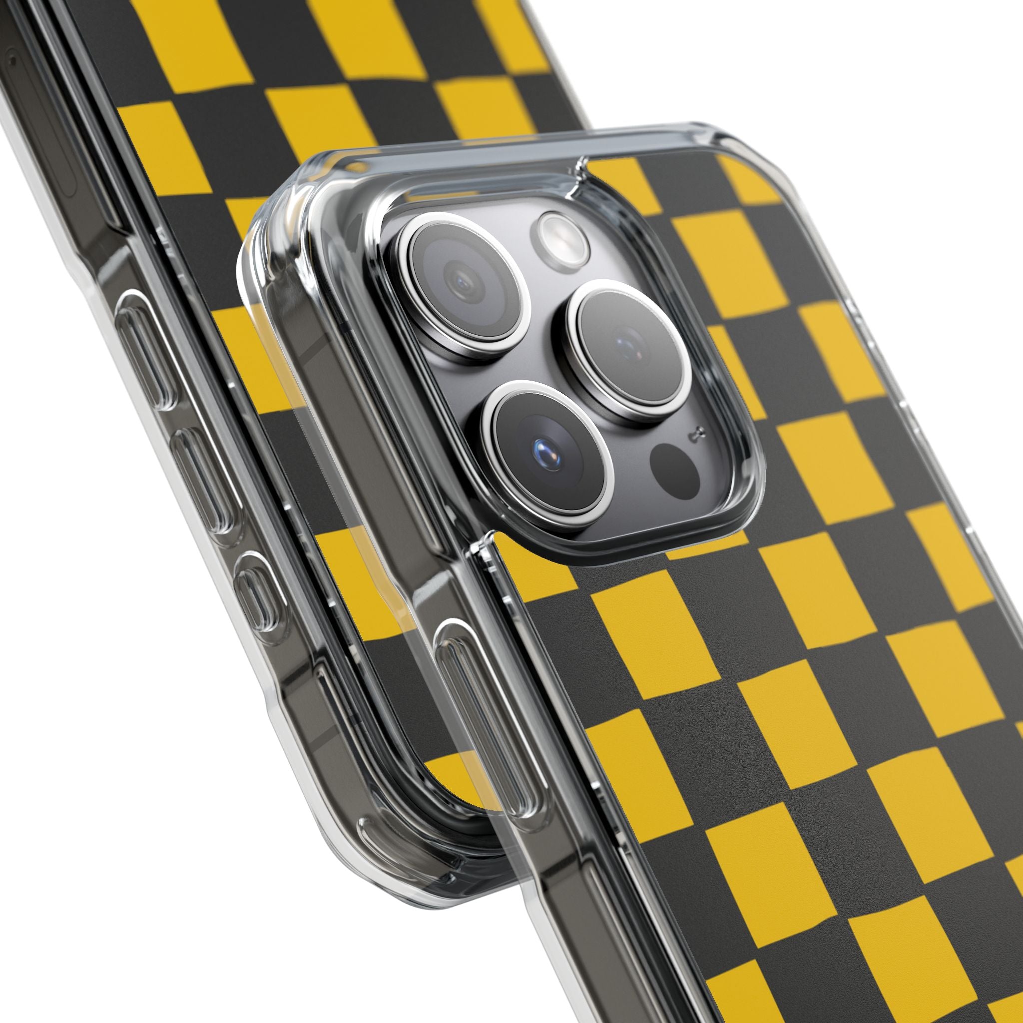 Yellow Squares Dance iPhone Case - Impact