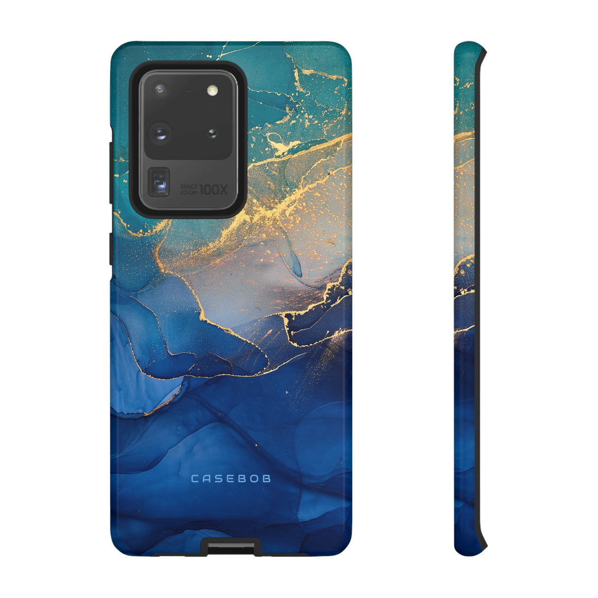 Blue Alcohol Ink - Protective Phone Case