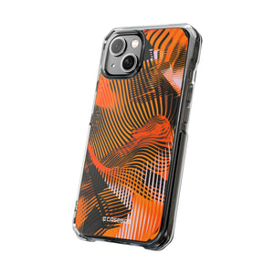 Pantone Tangerine Design | Handyhülle für iPhone (Clear Impact Case – magnetisch) 