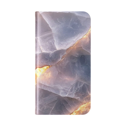 Crystal Veins Glow - iPhone 15 Plus Case - Wallet