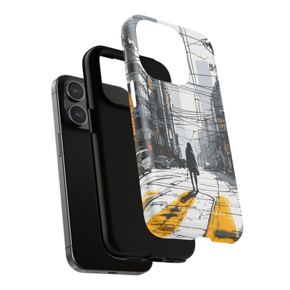 Urban Noir Streetscape iPhone 15 | Tough+ Phone Case