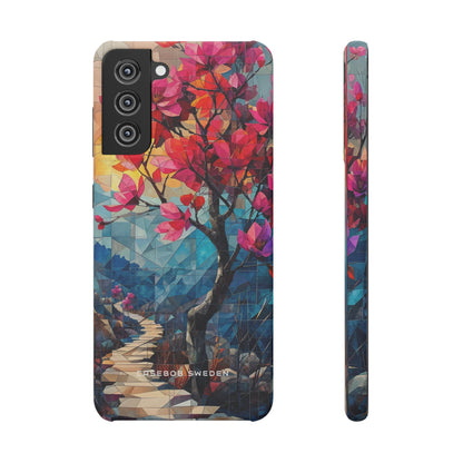 Vibrant Geometric Tree Landscape Samsung S21 - Slim Phone Case