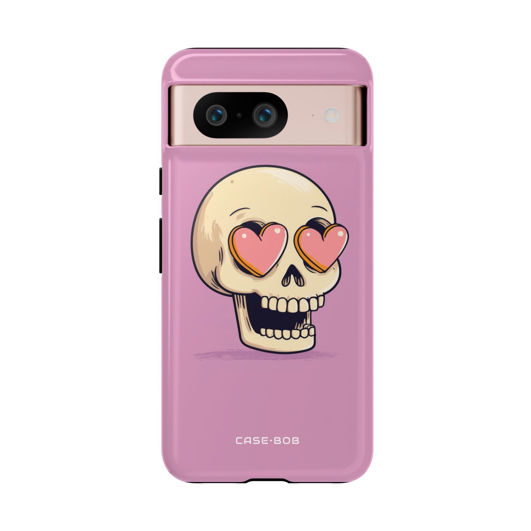 Heart Eyed Skull Google Pixel 8 Case - Tough
