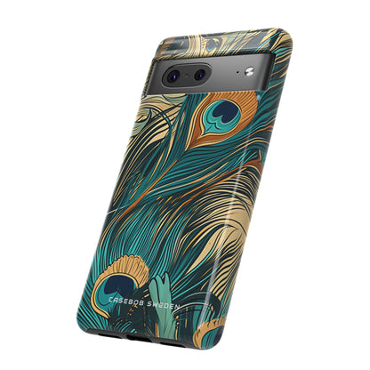 Art Nouveau Peacock Elegance Google Pixel 7 - Tough Phone Case