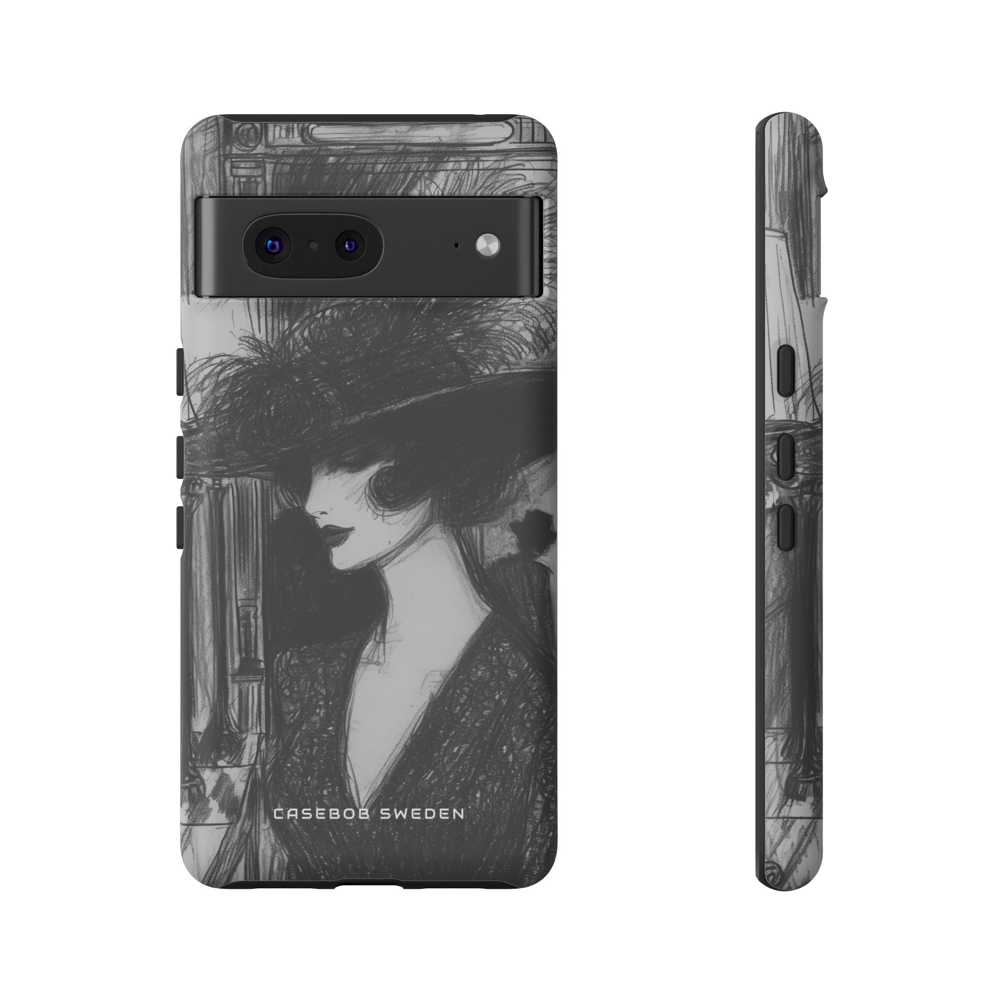 Timeless Elegance in Monochrome Google Pixel 7 - Tough Phone Case