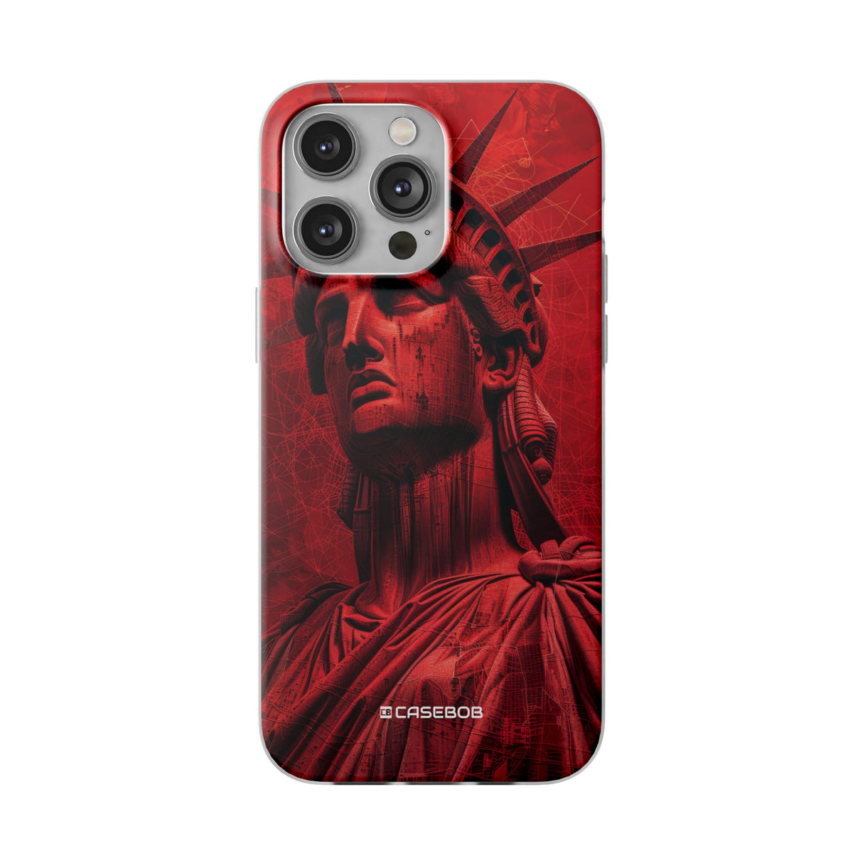 Red Liberty Revolution | Flexible Phone Case for iPhone