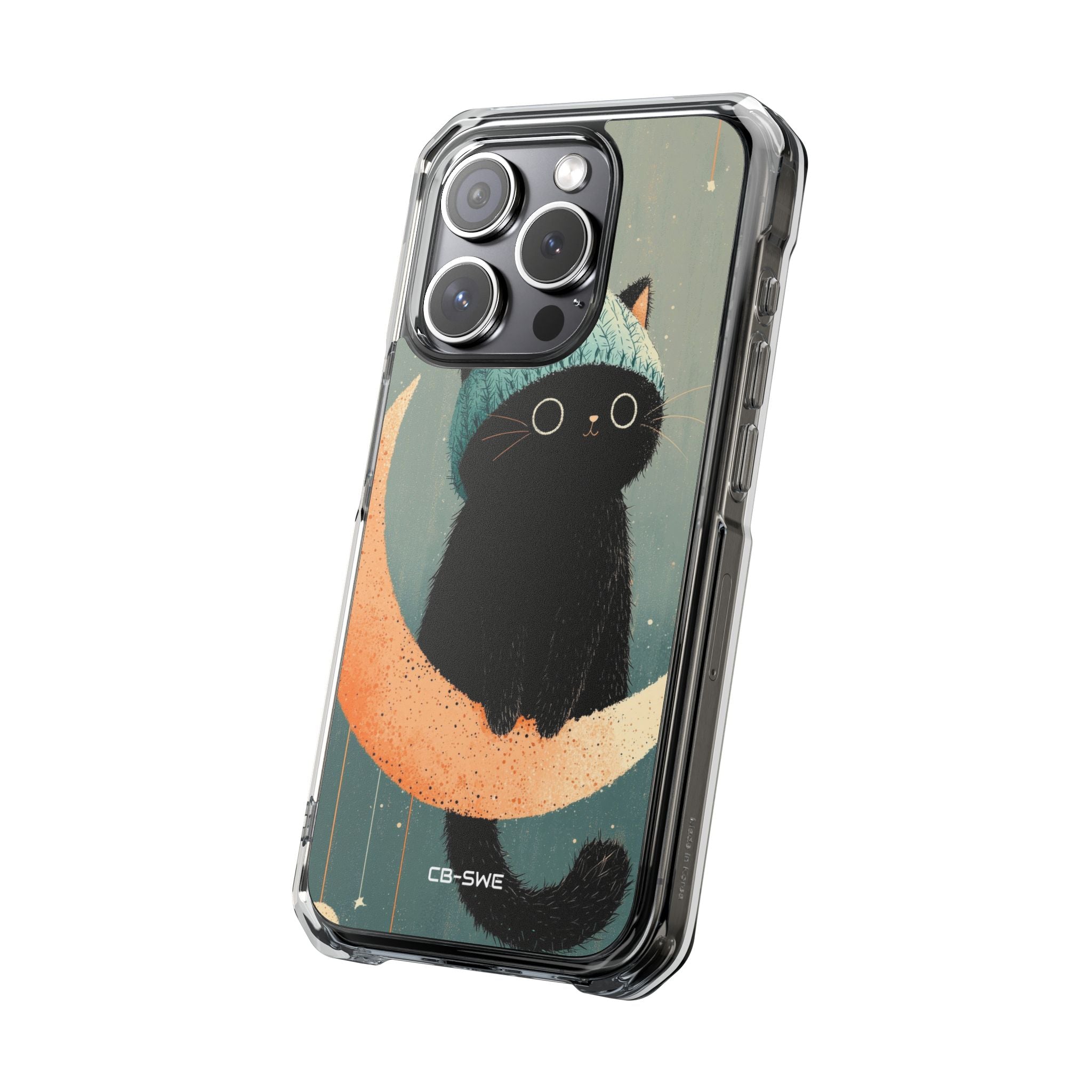 Cat Sits Dreaming iPhone Case - Impact