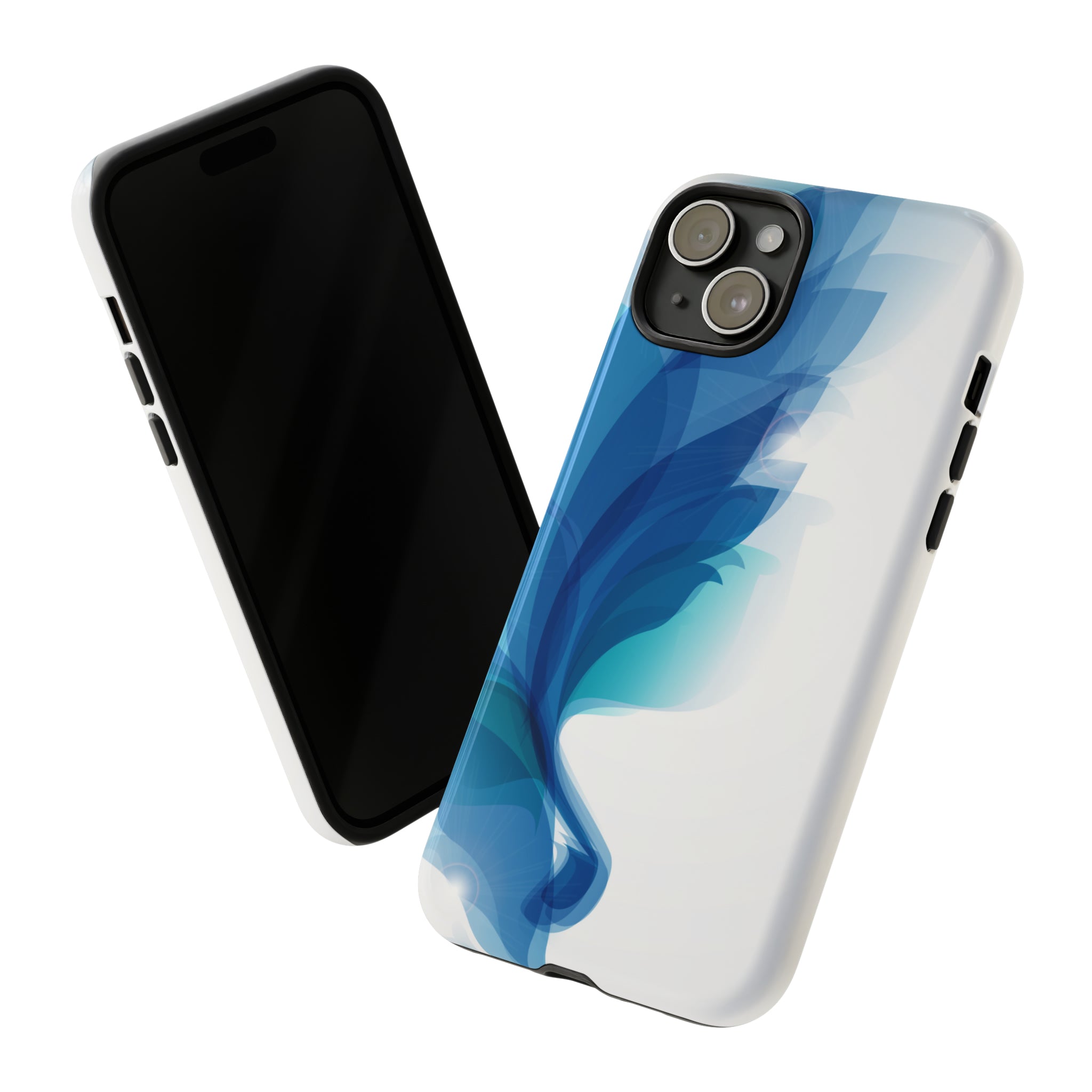 Blue Feathers - Protective Phone Case