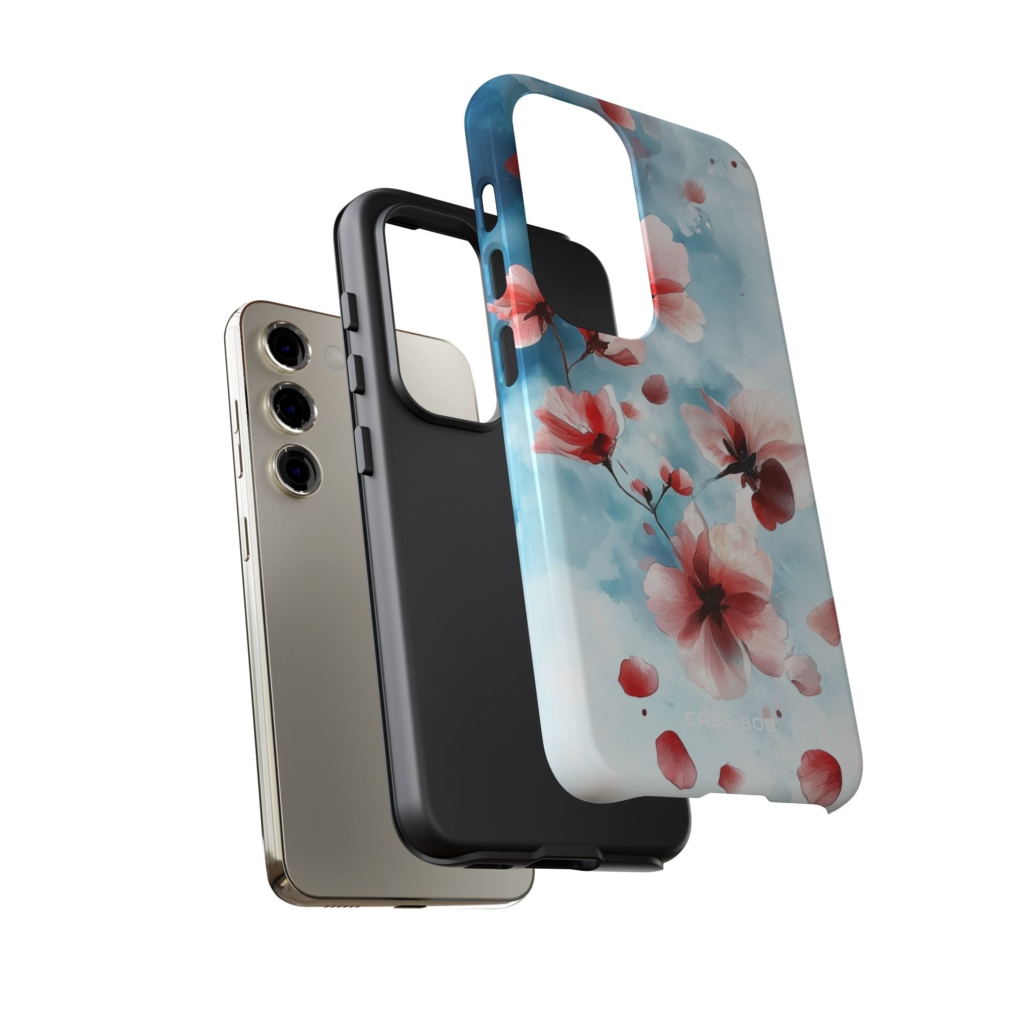 Pink Blossom Drift Samsung S23 Case - Tough