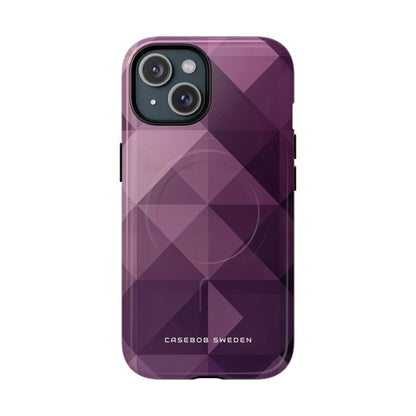 Gradient Purple Mosaic iPhone 15 | Tough+ Phone Case