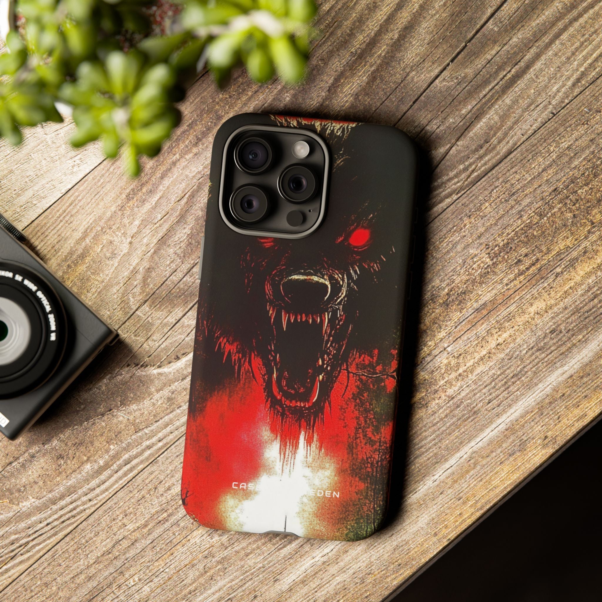 Bloodmoon Wolf's Lament iPhone 15 - Tough Phone Case