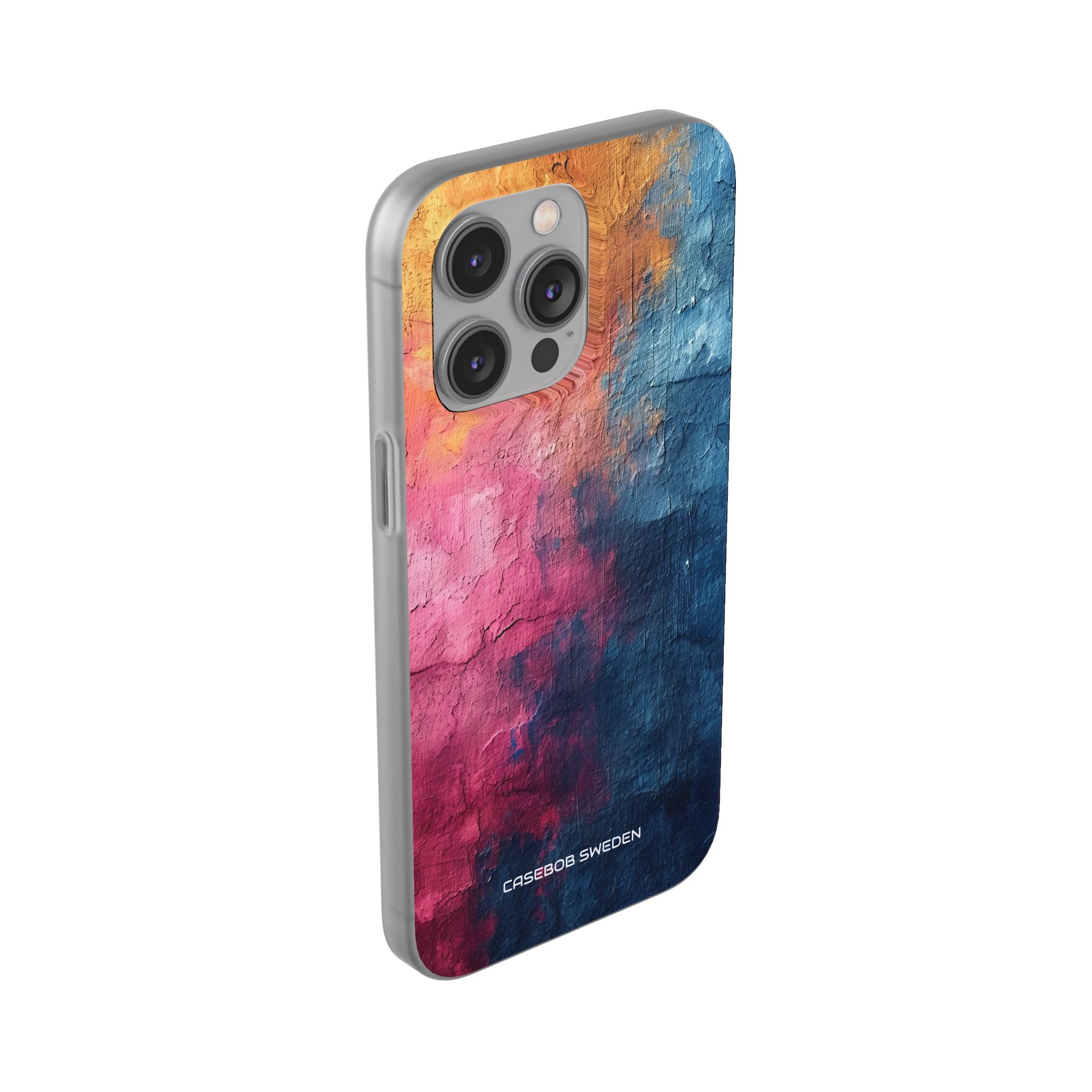 Blue Pink Abstract - Flexi iPhone 14 Phone Case