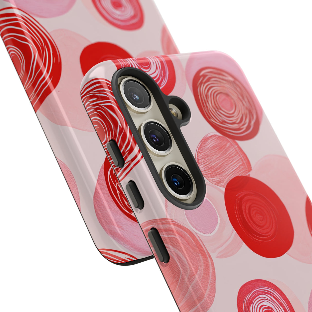 Crimson Circle Minimalism - Protective Phone Case