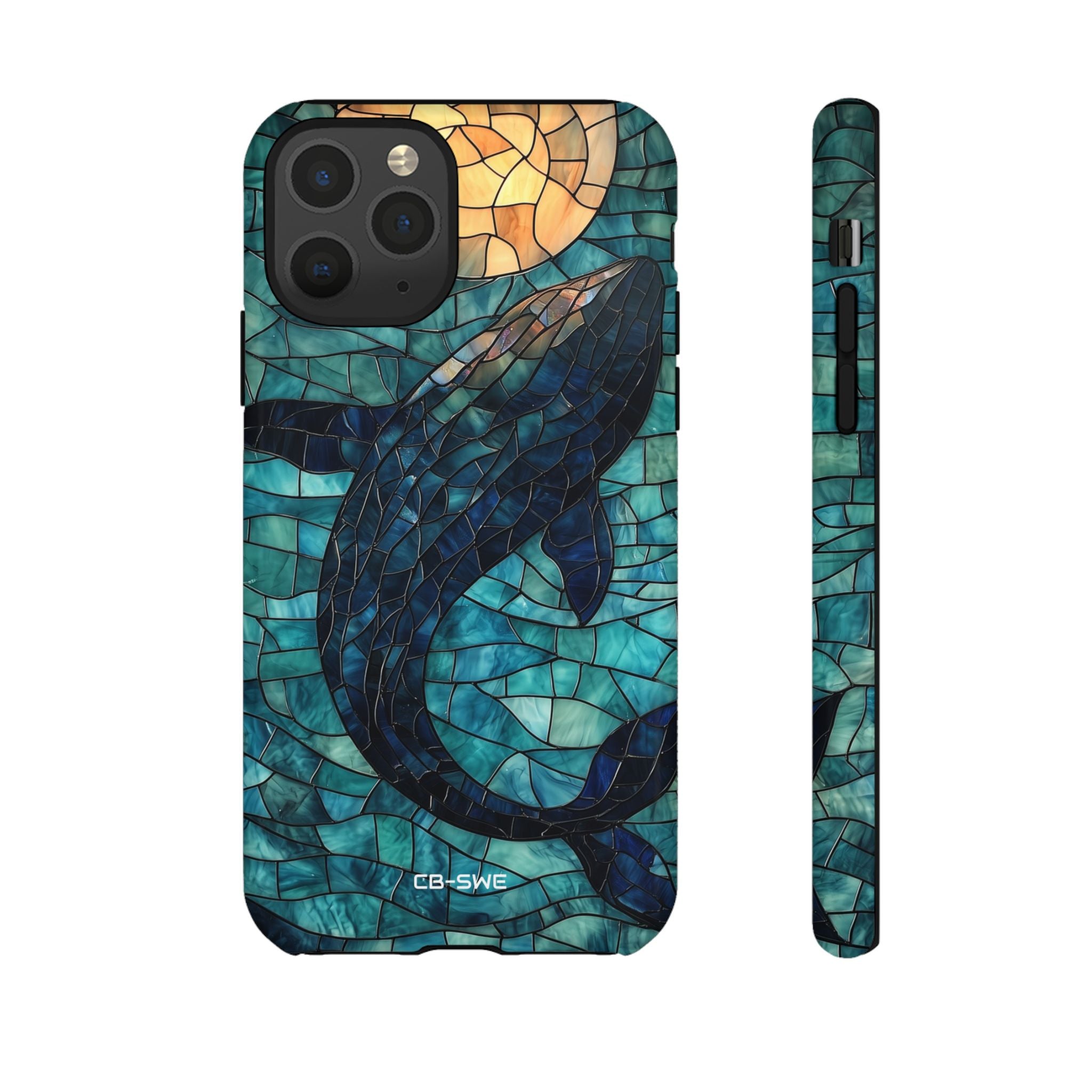 Whale Dives Upward - iPhone Case