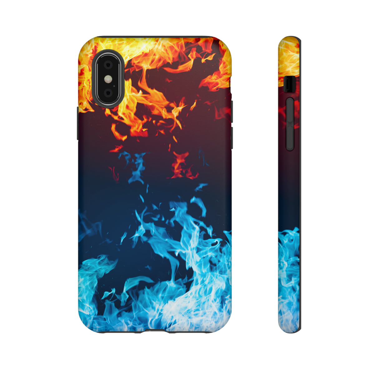 Red & Blue Flames - Protective Phone Case