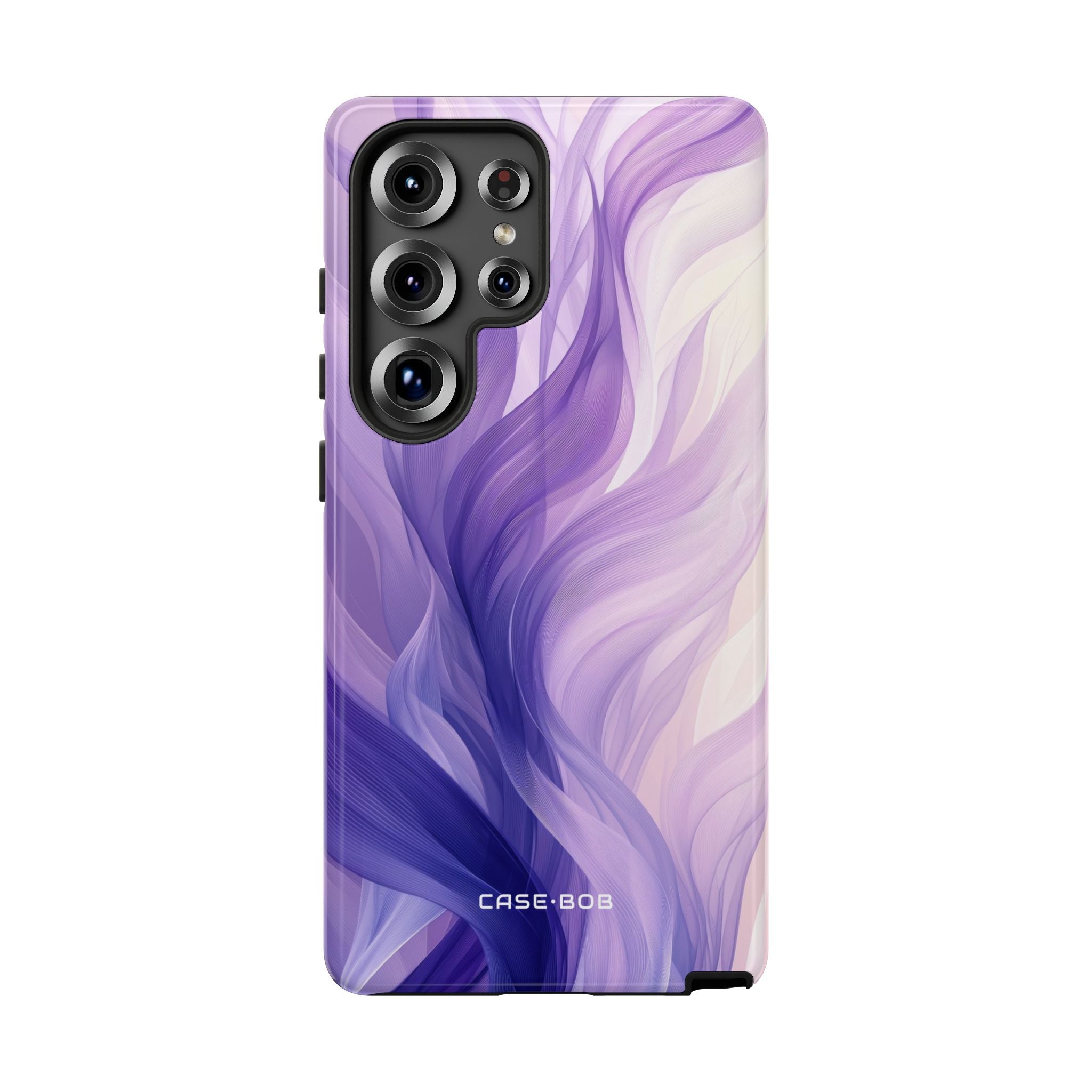 Purple Ribbon Waves Samsung S25 Ultra Case - Tough