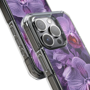 Radiant Orchid Design | Handyhülle für iPhone (Clear Impact Case – magnetisch) 