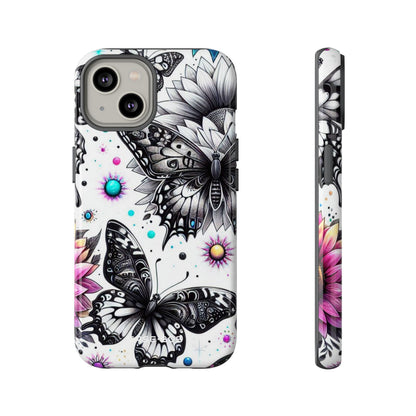 Butterfly Bloom iPhone 14 Case - Tough