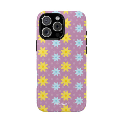 Flower Dots Dance - iPhone Case