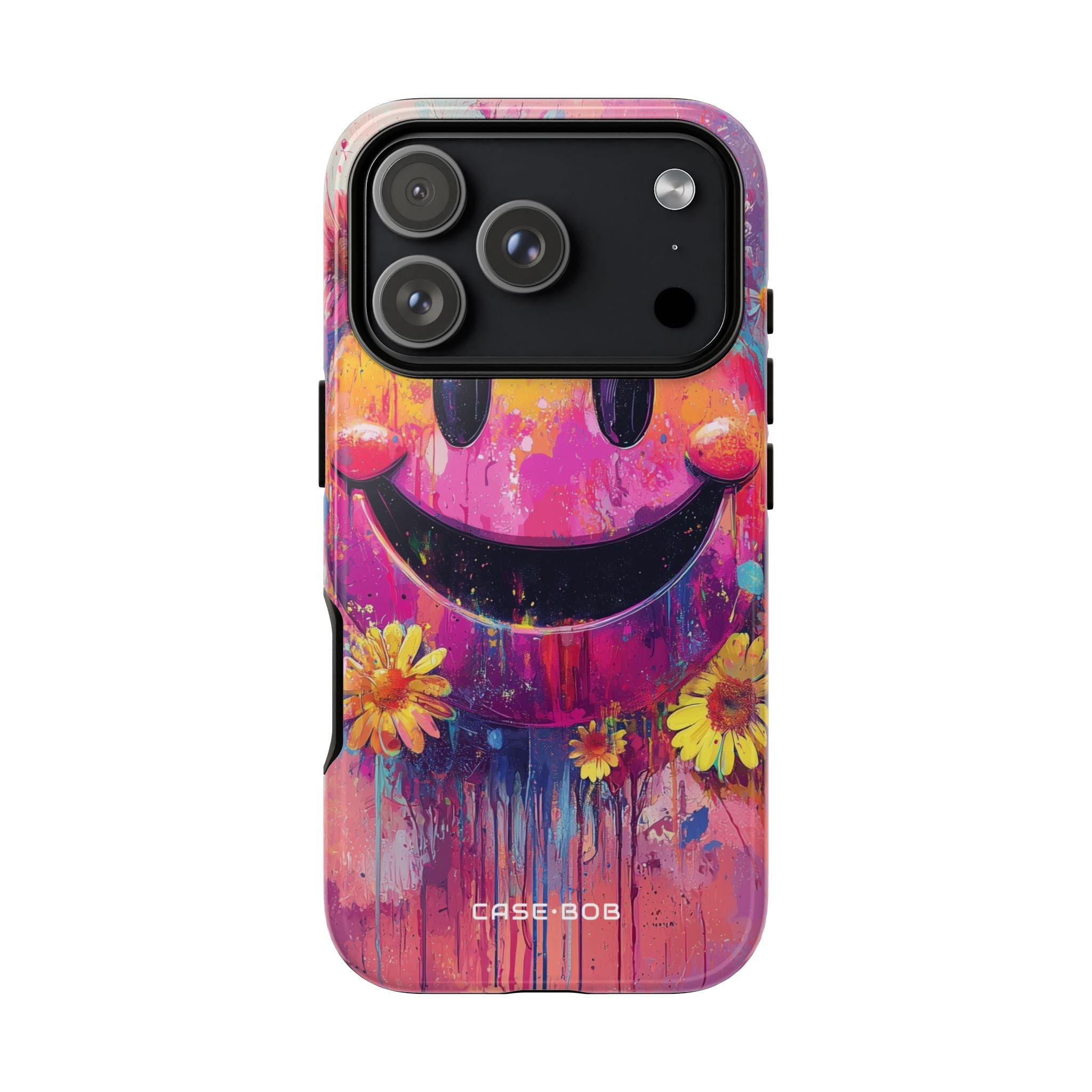 Smiley Bloom iPhone 17 Pro Case - Tough