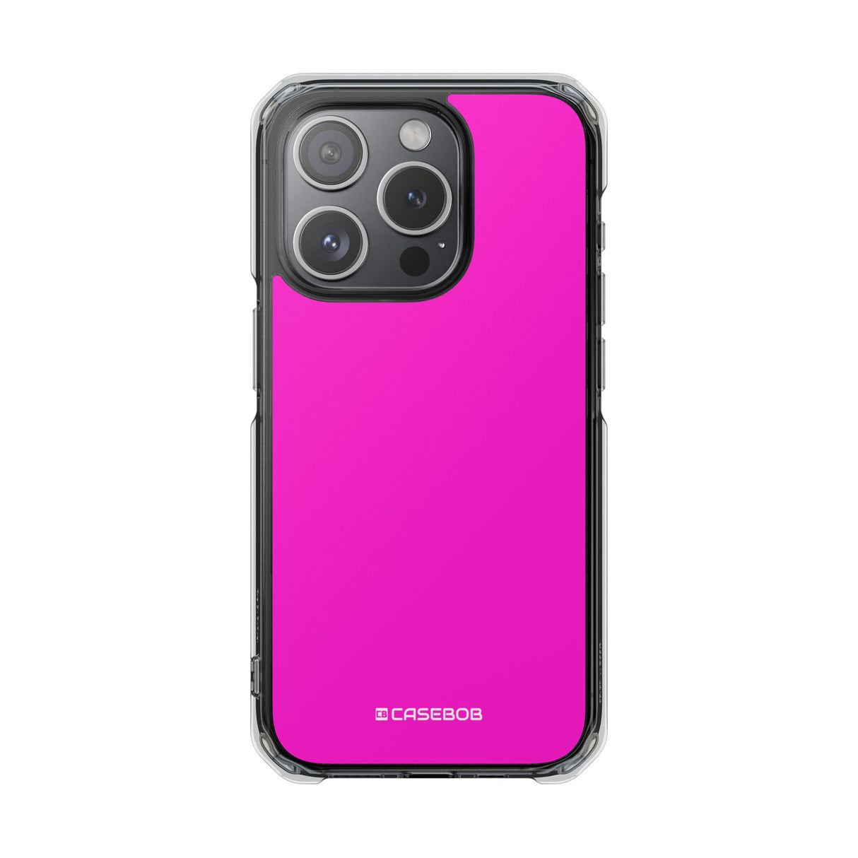 Hot Magenta | Phone Case for iPhone (Clear Impact Case - Magnetic)