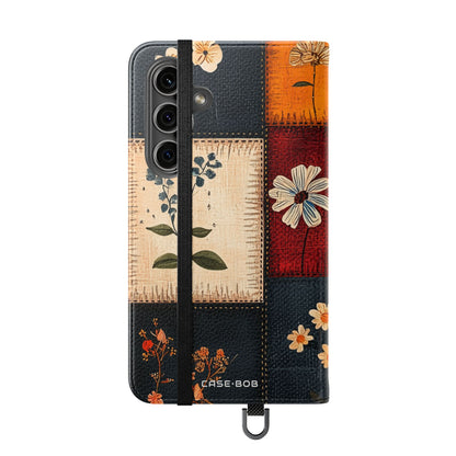 Patchwork Blooms - Samsung S24 Case - Wallet