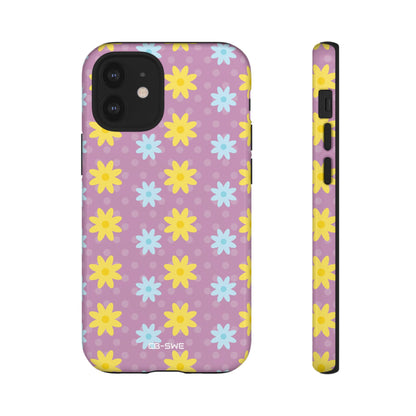 Flower Dots Dance - iPhone Case