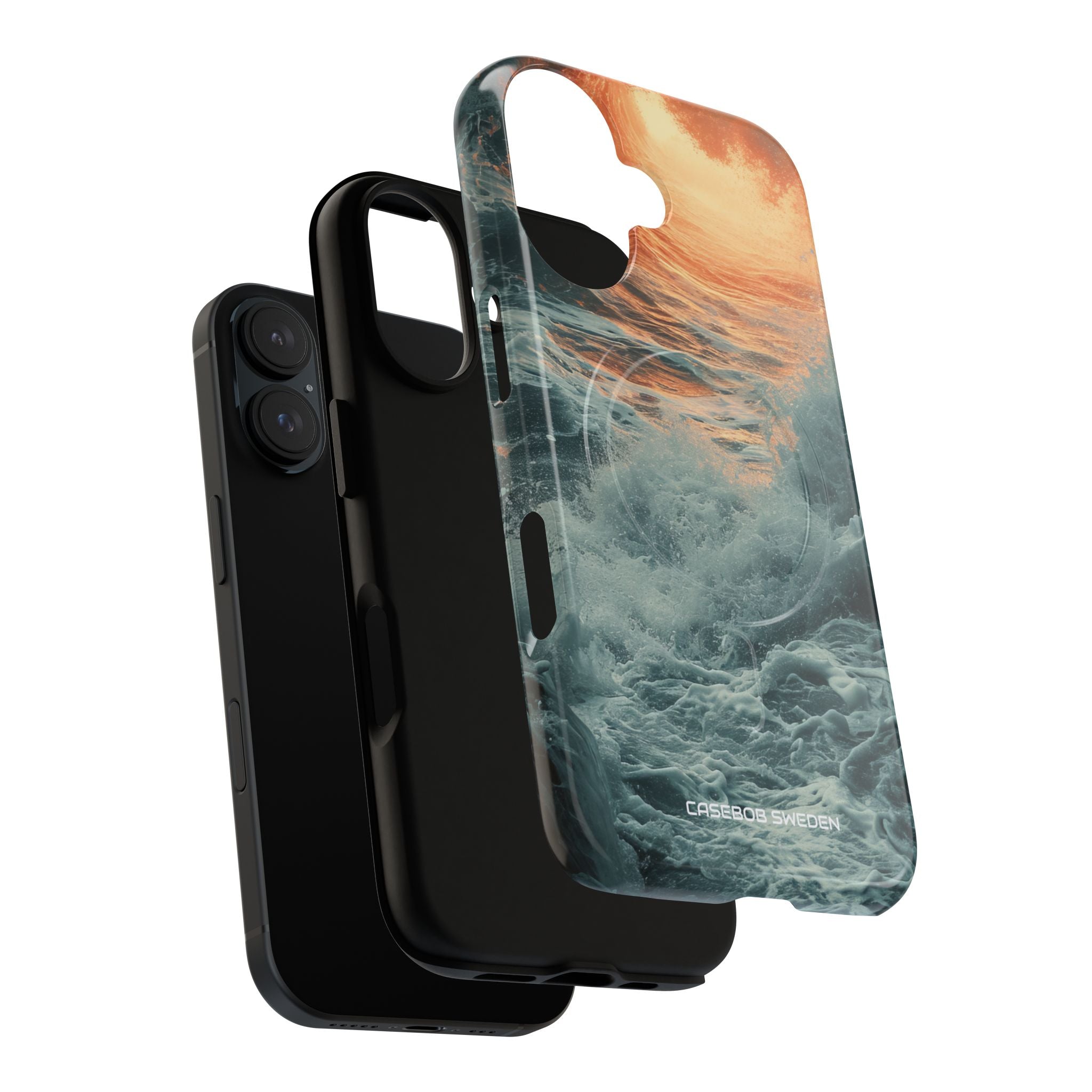 Fiery Wave Power - Tough + MagSafe® iPhone 16 Phone Case