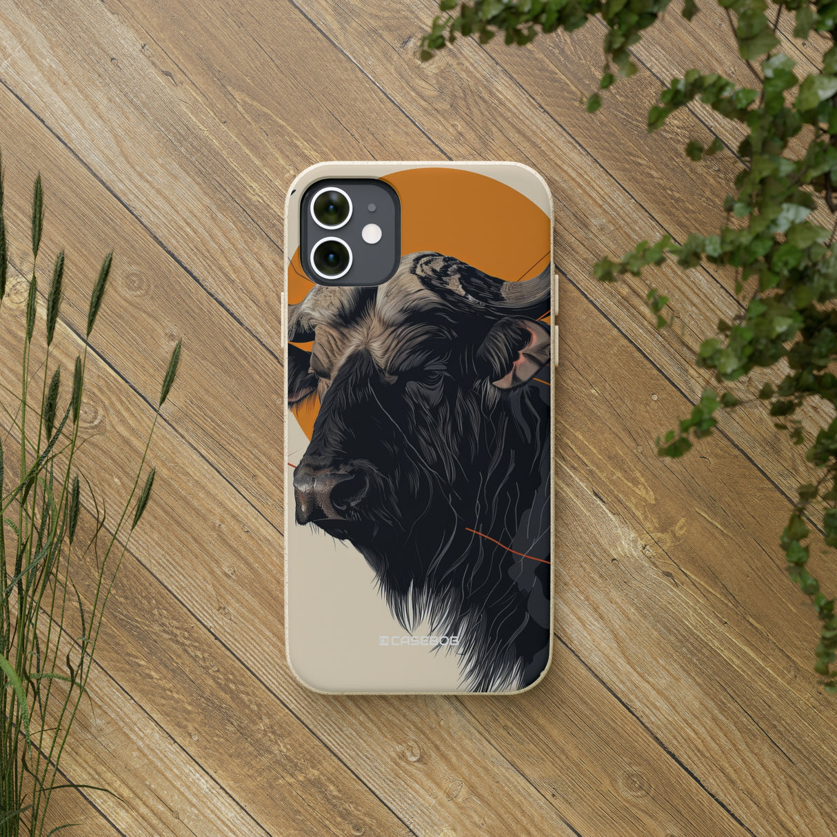 Majestic Buffalo Sun | Biodegradable Phone Case