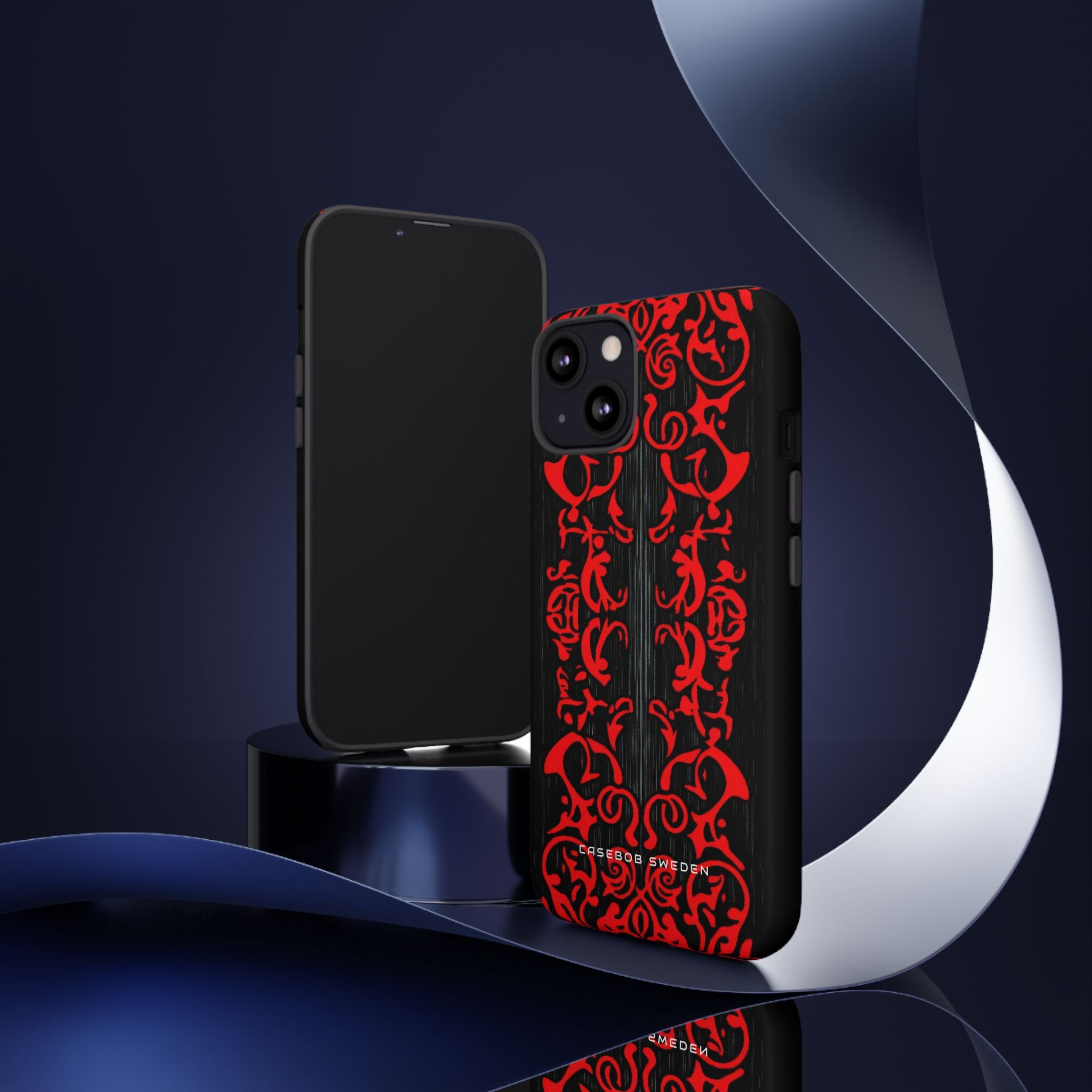 Gothic Crimson Symmetry iPhone 13 - Tough Phone Case