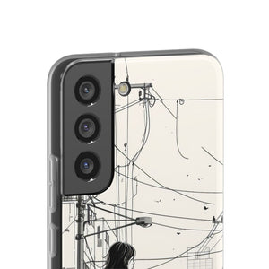 Urban Solitude Sketch | Flexible Phone Case for Samsung Galaxy